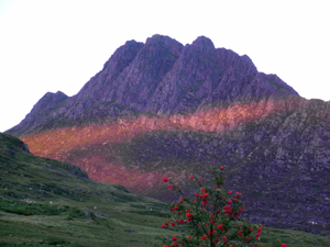 Tryfan viewed from the hut